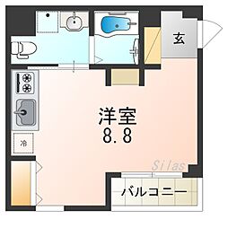 エヌエムキャラントシス ワンルームの間取図画像