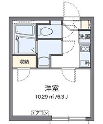 レオネクストツリーサイド 1階1Kの間取り