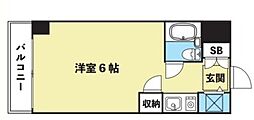 クリオール明大前 ワンルームの間取図画像