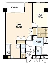 KDXレジデンス成城 1LDKの間取図画像