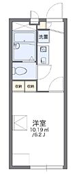 レオパレスペイサージュ 1Kの間取図画像