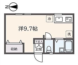 HCホームズ ワンルームの間取図画像