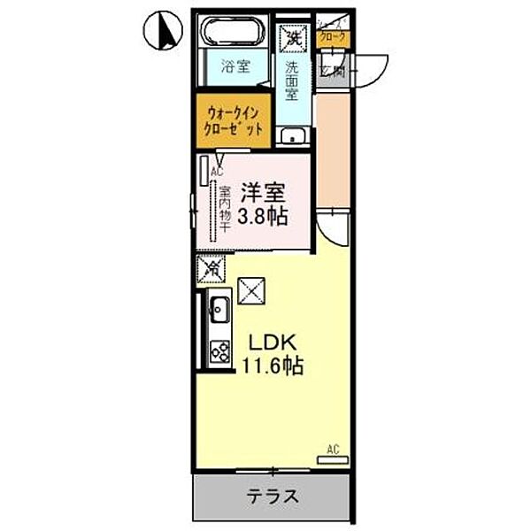 クラシスト堺東 ｜大阪府堺市堺区五月町(賃貸アパート1LDK・1階・40.28㎡)の写真 その2