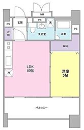 ロネスタR文京護国寺 10階1LDKの間取り