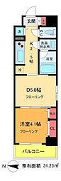 DUOSTAGE本所吾妻橋 1DKの間取図画像