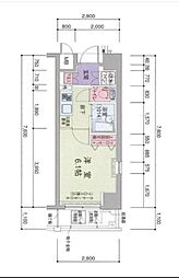 ドルチェ東京深川・壱番館 1Kの間取図画像