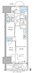パークアクシス品川天王洲アイル 2DKの間取図画像