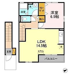 ビバーチェ 1LDKの間取図画像