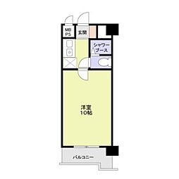 スミノ藤沢 1Kの間取図画像