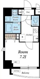 リブリ・First 8階1Kの間取り