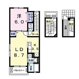 セレノ 1LDKの間取図画像