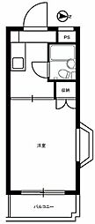ハイタウン川崎 1Kの間取図画像