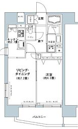 パークキューブ板橋本町 1LDKの間取図画像