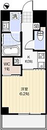 ダンラベニール北新宿 1Kの間取図画像