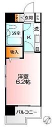ライオンズマンション相模大野第6 1Kの間取図画像