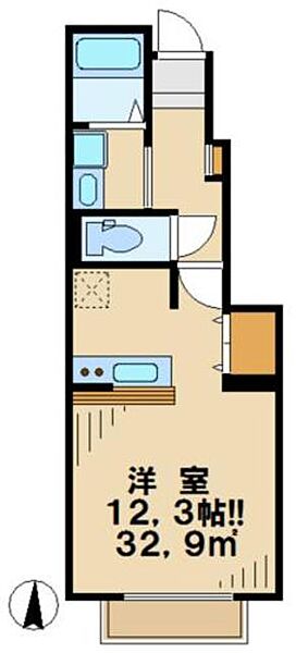 フィデール聖蹟桜ヶ丘 105.｜東京都多摩市一ノ宮２丁目(賃貸アパート1R・1階・32.90㎡)の写真 その2