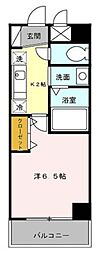 ベルデュール小石川 1Kの間取図画像
