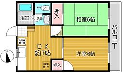 ジョイフル柿生 2DKの間取図画像