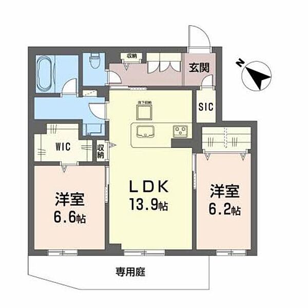 グランエス長束 A0103｜広島県広島市安佐南区長束３丁目(賃貸マンション2LDK・1階・68.00㎡)の写真 その2