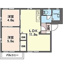 コーポみどりＢ 00201 ｜ 千葉県鎌ケ谷市東中沢２丁目8-11（賃貸アパート2LDK・2階・45.50㎡） その2