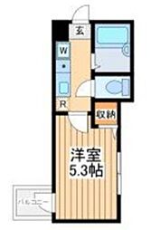 メルディア京王稲田堤 1Kの間取図画像