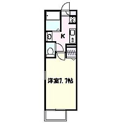 ParkField2 1Kの間取図画像