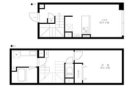 LEGALAND大井町 1階1LDKの間取り