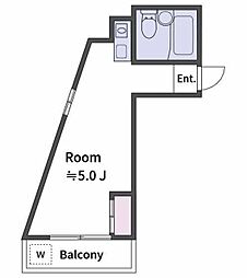 ダイヤマンション ワンルームの間取図画像