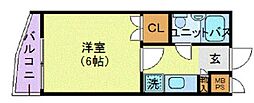 日神パレステージ上石神井第2 1Kの間取図画像