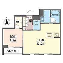 グランエルピス 00302 ｜ 茨城県水戸市城南２丁目14-26（賃貸マンション1LDK・3階・44.21㎡） その2