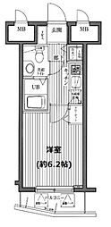 ガラ・ステージ芝公園駅前 1Kの間取図画像