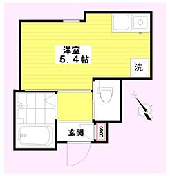 アーバンコート久我山 ワンルームの間取図画像