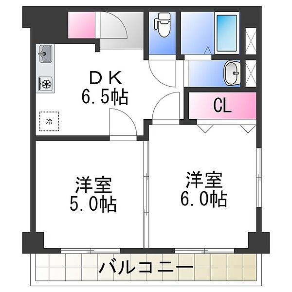 セジュール水賀池 ｜大阪府堺市中区深井水池町(賃貸アパート2DK・3階・32.20㎡)の写真 その2