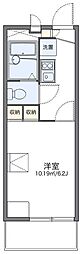 レオパレスエスタ2 1Kの間取図画像