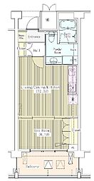 マチュリティ小石川 1LDKの間取図画像