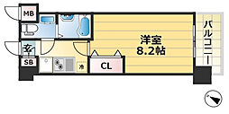 アプリーレ神戸元町 1Kの間取図画像