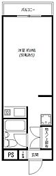 グリーンハイツ ワンルームの間取図画像