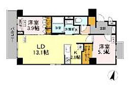 ロイジェント西新井 2LDKの間取図画像