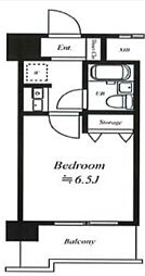 ドルチェ目白台 4階1Kの間取り