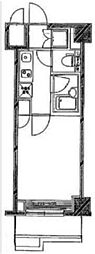 ルーブル溝の口参番館 1Kの間取図画像