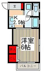 マンションANKU 1Kの間取図画像