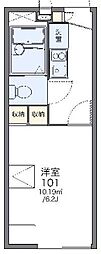 レオパレスエル・ビエント 1Kの間取図画像
