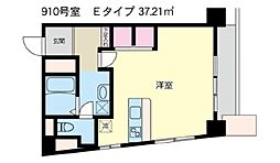 高田馬場ヒルサイドパレス 1Kの間取図画像