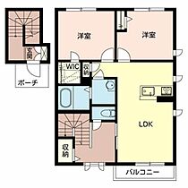 ＣＯＭＥＴＯ　VII 0205 ｜ 滋賀県甲賀市水口町神明2-15（賃貸アパート2LDK・2階・66.76㎡） その2