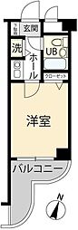 ヴァンハウス戸塚 1Kの間取図画像