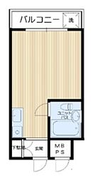セントヒルズ白山 ワンルームの間取図画像