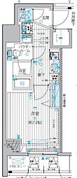 メインステージ三ノ輪3 1Kの間取図画像