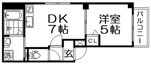 Parks枚方 ｜大阪府枚方市川原町(賃貸マンション1DK・3階・30.07㎡)の写真 その2