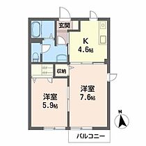 ヴィータＢ 103 ｜ 青森県八戸市根城７丁目3-11（賃貸アパート2K・1階・41.20㎡） その2