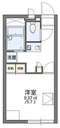 レオパレスAI 1Kの間取図画像